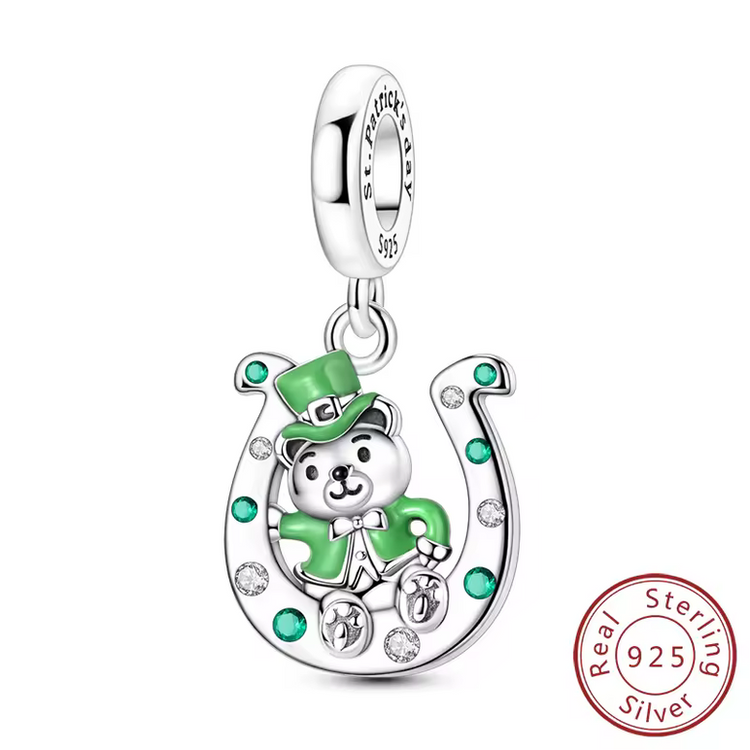 Lucky Charm Four-Leaf Clover Sterling Silver Pendant