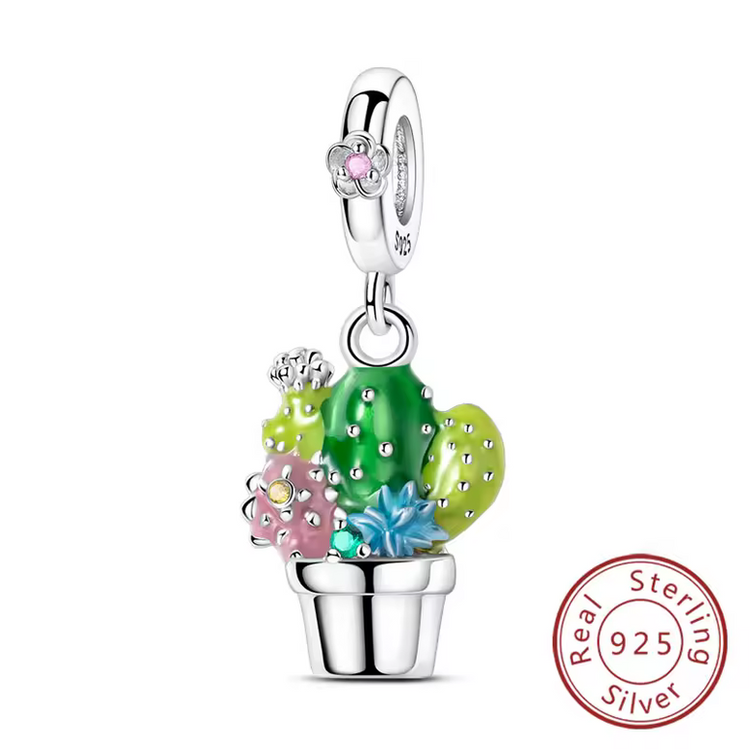 Lucky Charm Four-Leaf Clover Sterling Silver Pendant