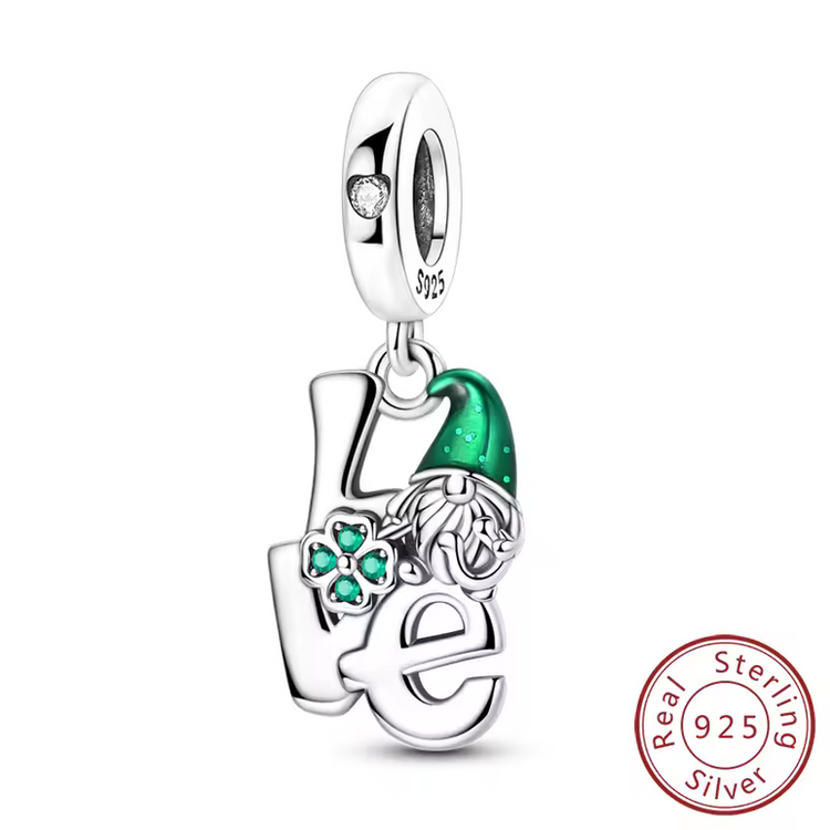 Lucky Charm Four-Leaf Clover Sterling Silver Pendant