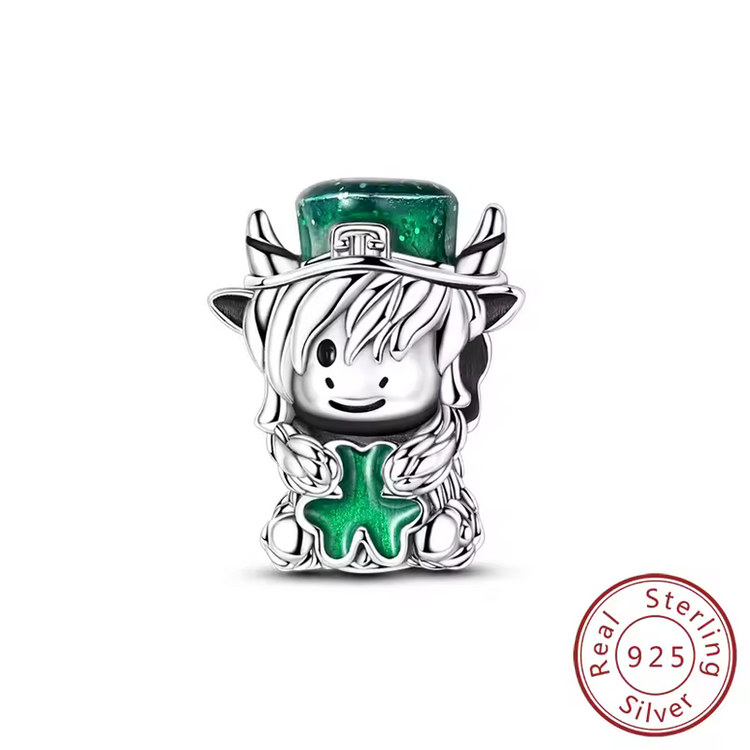 Lucky Charm Four-Leaf Clover Sterling Silver Pendant