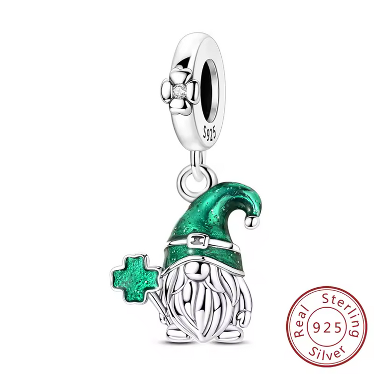 Lucky Charm Four-Leaf Clover Sterling Silver Pendant