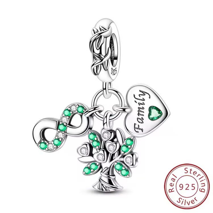 Lucky Charm Four-Leaf Clover Sterling Silver Pendant