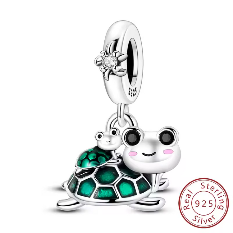 Lucky Charm Four-Leaf Clover Sterling Silver Pendant