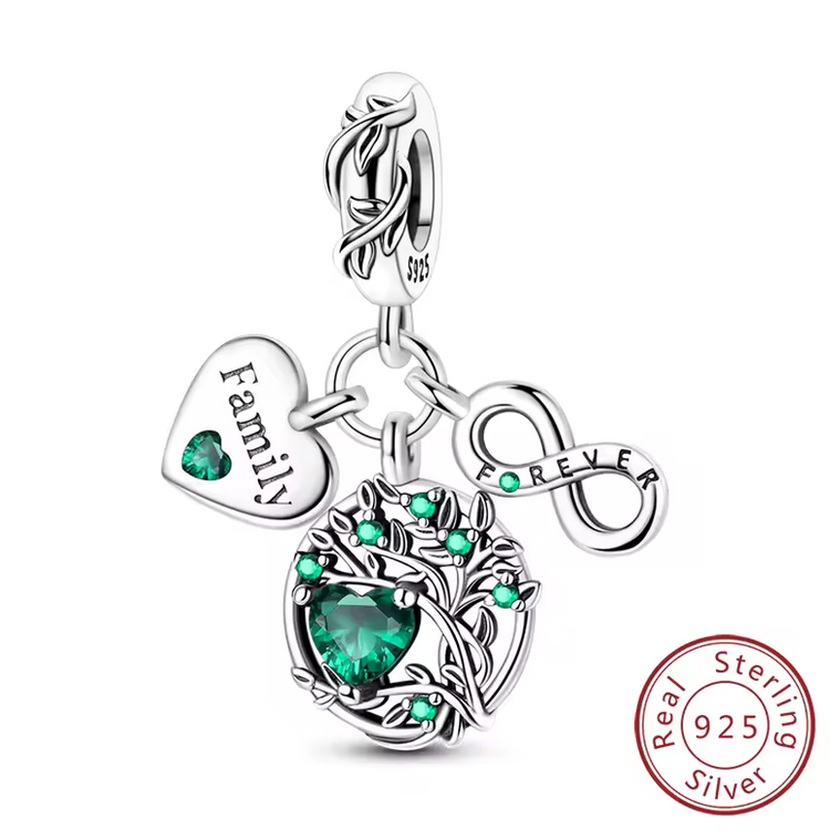Lucky Charm Four-Leaf Clover Sterling Silver Pendant