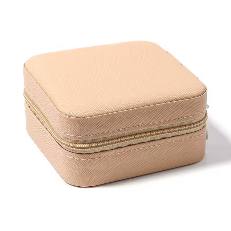 Compact Jewelry Storage Box - Premium PU Leather Organizer