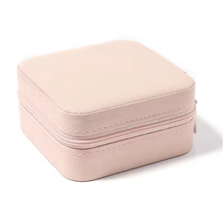 Compact Jewelry Storage Box - Premium PU Leather Organizer
