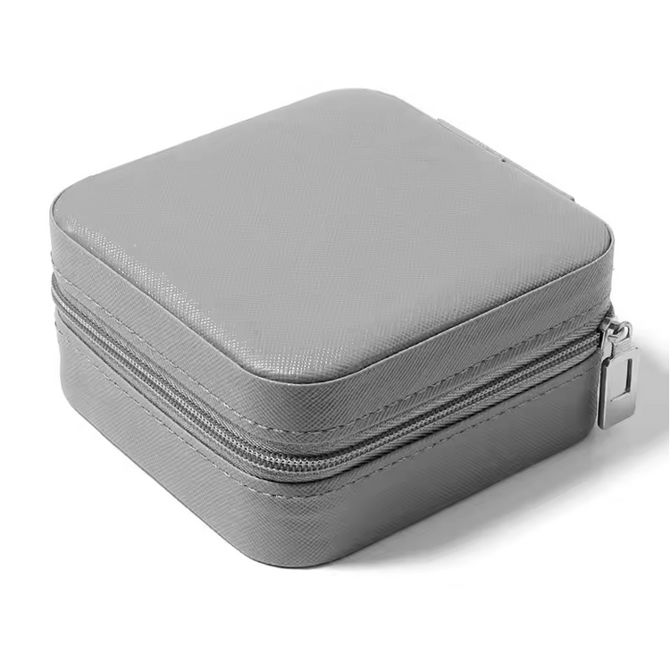 Compact Jewelry Storage Box - Premium PU Leather Organizer
