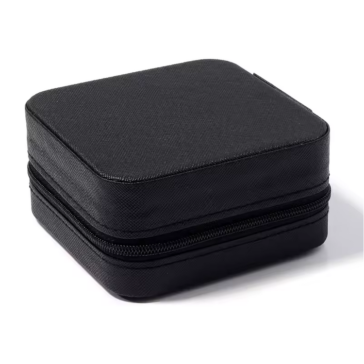 Compact Jewelry Storage Box - Premium PU Leather Organizer