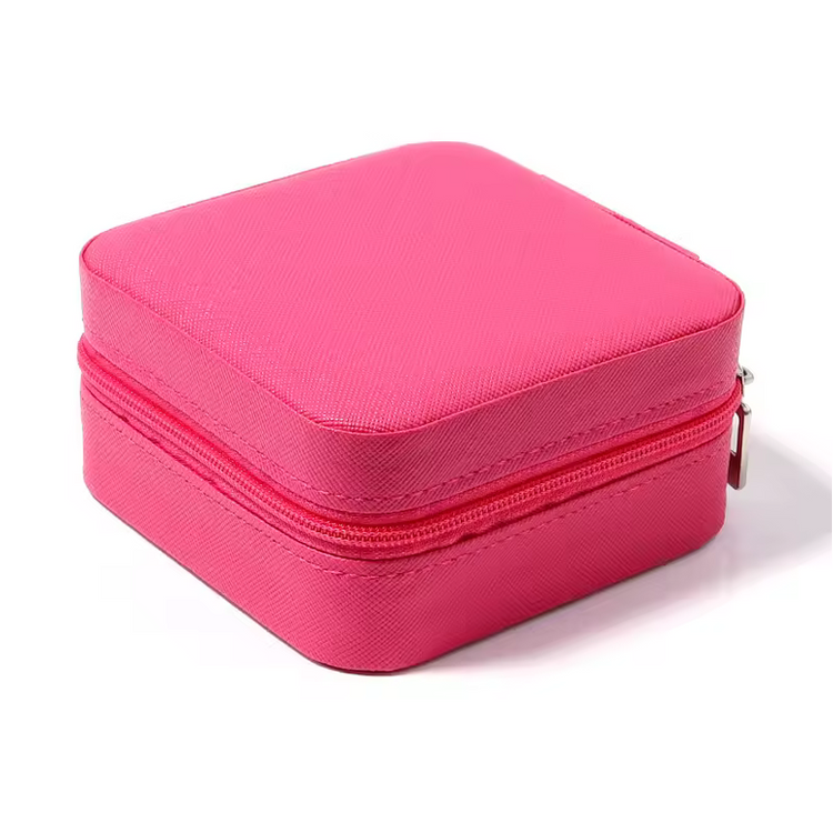 Compact Jewelry Storage Box - Premium PU Leather Organizer