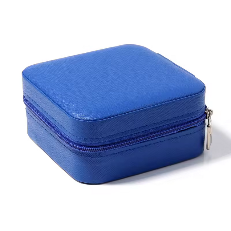 Compact Jewelry Storage Box - Premium PU Leather Organizer