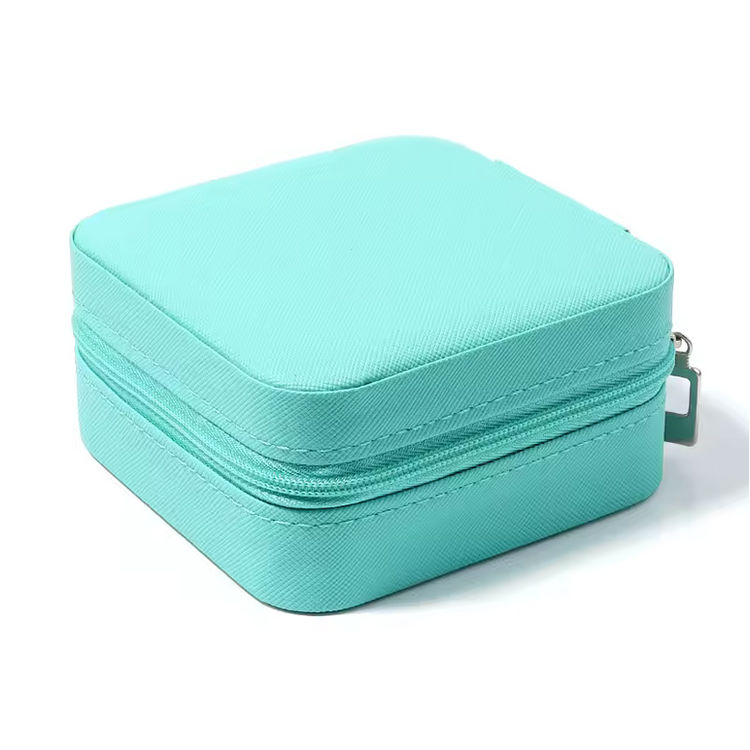 Compact Jewelry Storage Box - Premium PU Leather Organizer
