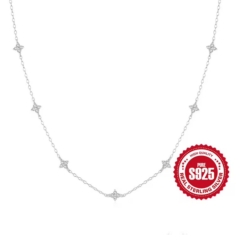 Turquoise Geometric Sterling Silver Necklace