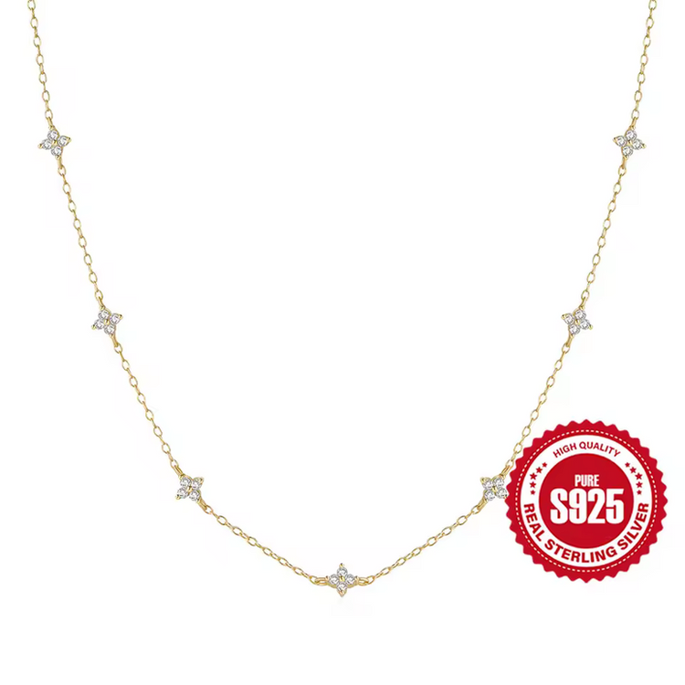 Turquoise Geometric Sterling Silver Necklace
