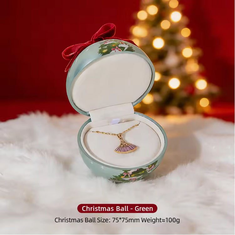 Luminous Holiday Sphere Ring Box