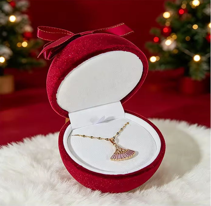 Luminous Holiday Sphere Ring Box