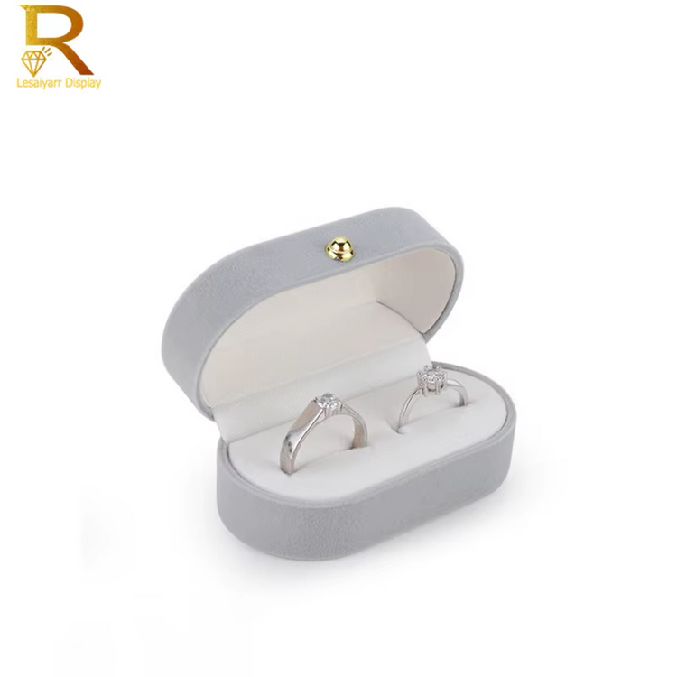 Premium Velvet Jewelry Box - Elegant Ring & Bracelet Storage