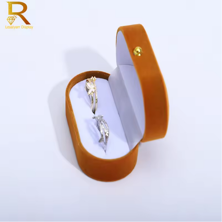 Premium Velvet Jewelry Box - Elegant Ring & Bracelet Storage