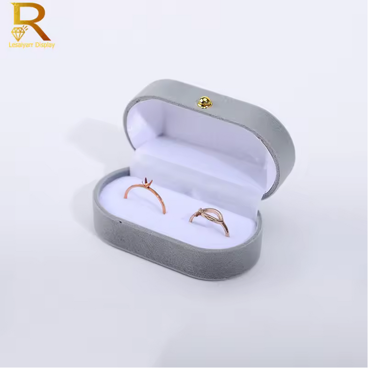 Premium Velvet Jewelry Box - Elegant Ring & Bracelet Storage