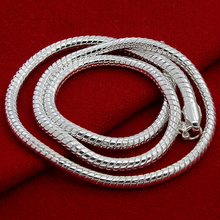 Sterling Silver Snake Chain Necklace - Timeless Elegance for Every Occasion