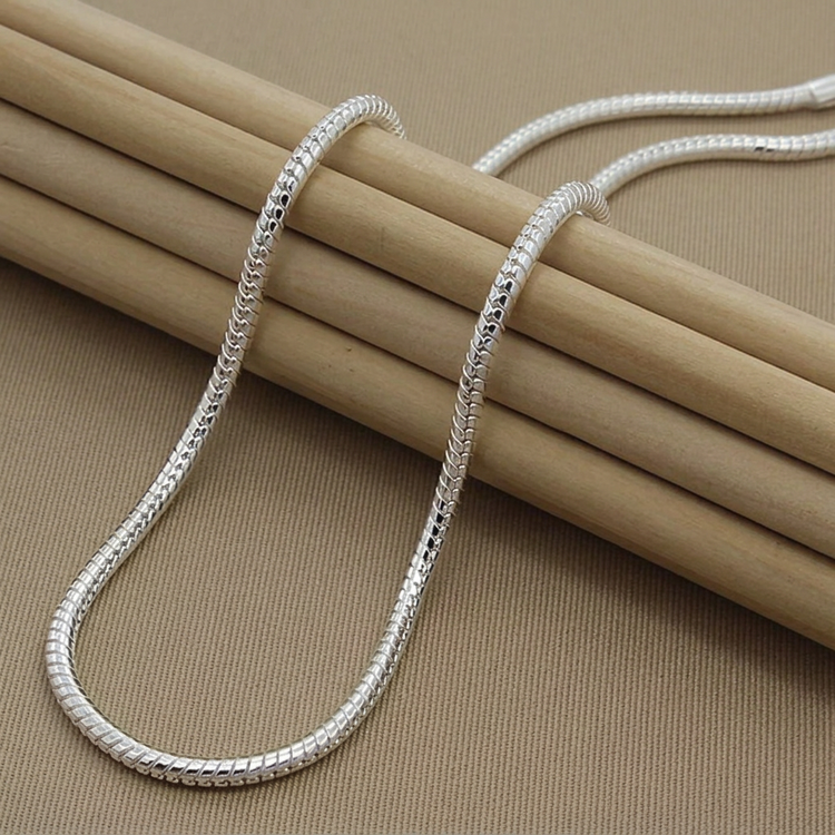 Sterling Silver Snake Chain Necklace - Timeless Elegance for Every Occasion