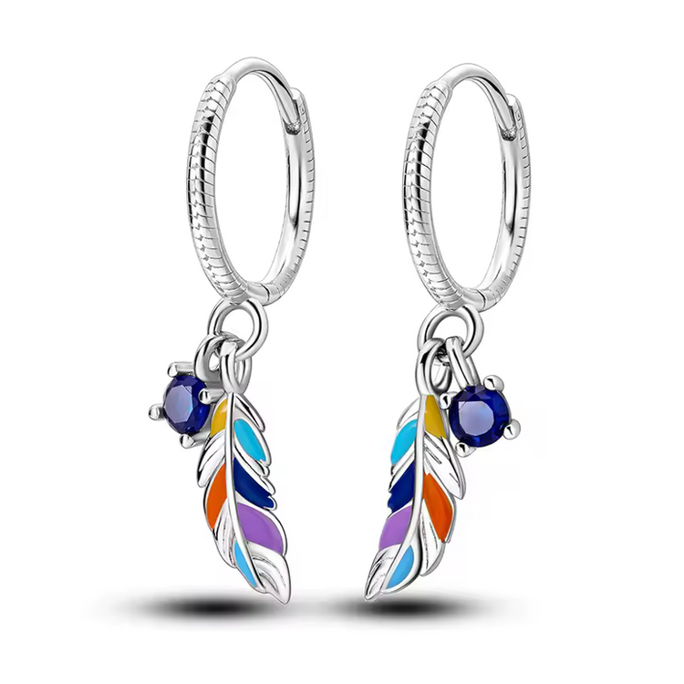 Silver Cubic Zirconia Hoop Earrings