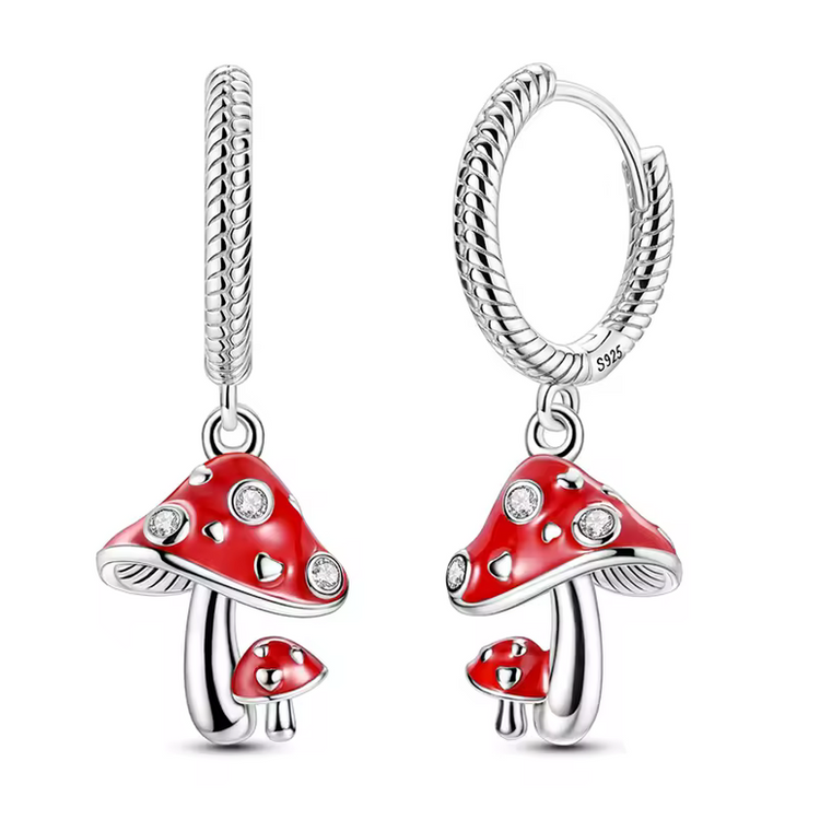 Silver Cubic Zirconia Hoop Earrings