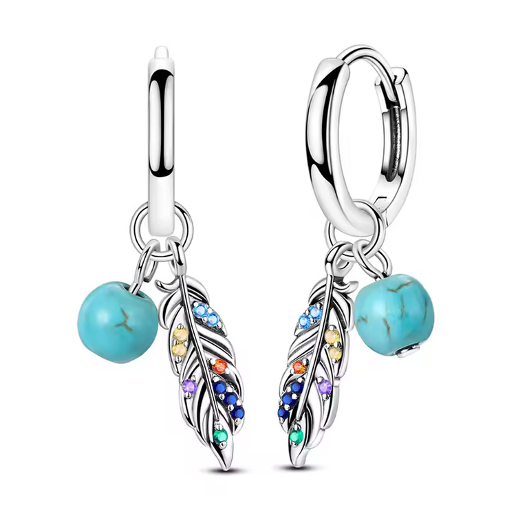 Silver Cubic Zirconia Hoop Earrings