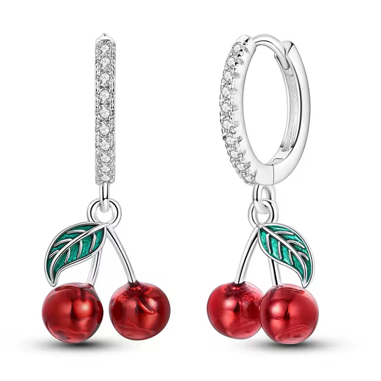 Silver Cubic Zirconia Hoop Earrings