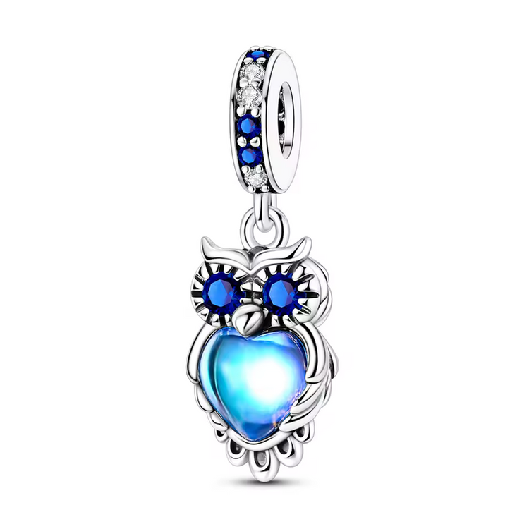 925 Silver Blue Zircon Charm Bead –  Bracelet Pendant