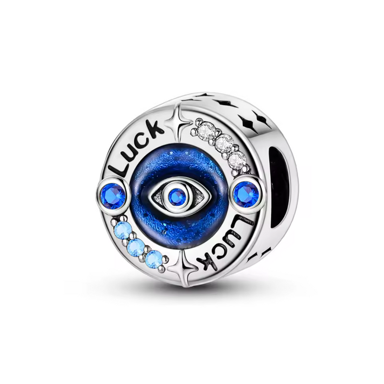 925 Silver Blue Zircon Charm Bead –  Bracelet Pendant