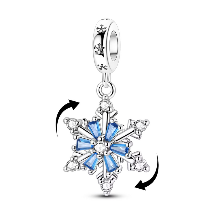 925 Silver Blue Zircon Charm Bead –  Bracelet Pendant