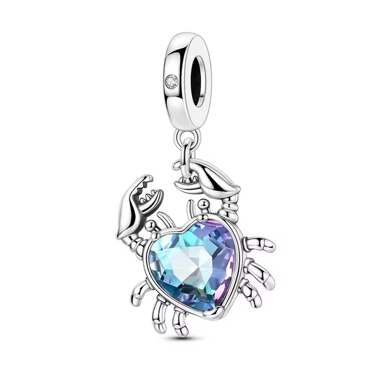 925 Silver Blue Zircon Charm Bead –  Bracelet Pendant