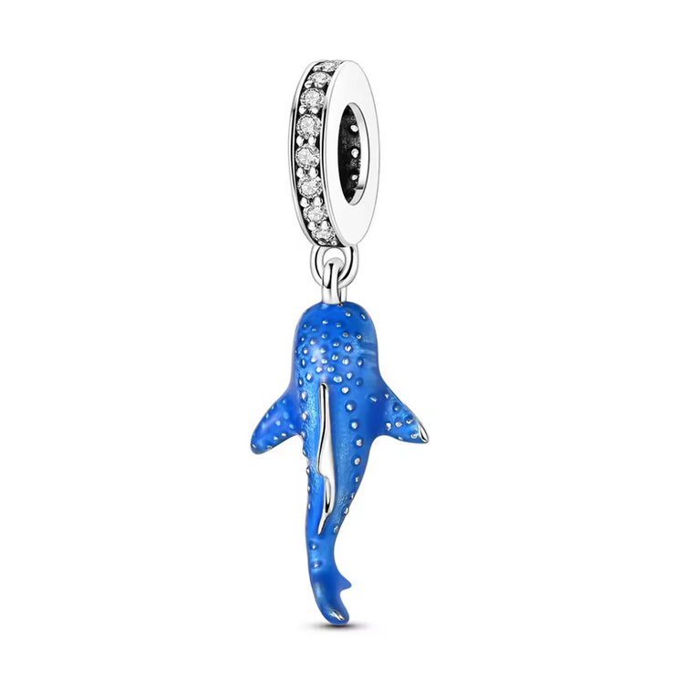 925 Silver Blue Zircon Charm Bead –  Bracelet Pendant