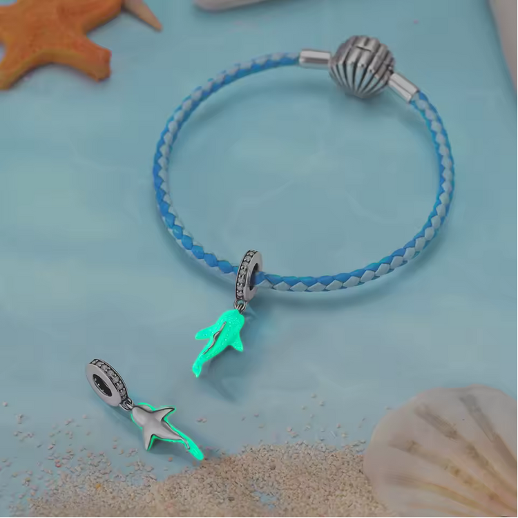 925 Silver Blue Zircon Charm Bead –  Bracelet Pendant