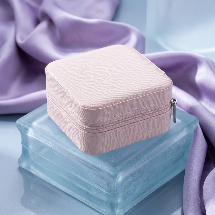 Compact Jewelry Storage Box - Premium PU Leather Organizer