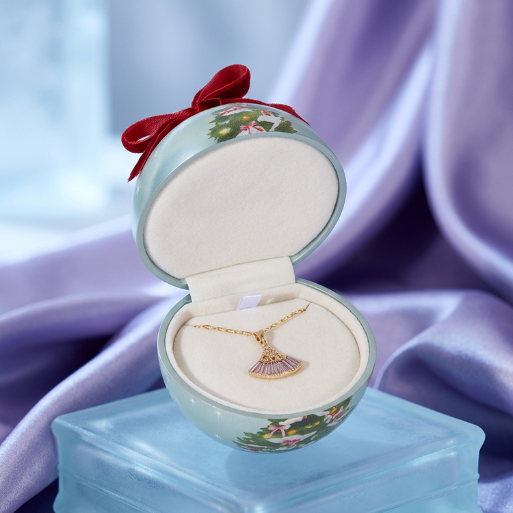 Luminous Holiday Sphere Ring Box