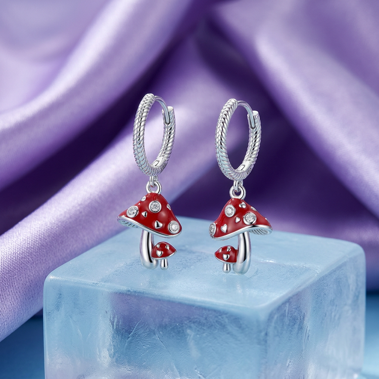 Silver Cubic Zirconia Hoop Earrings