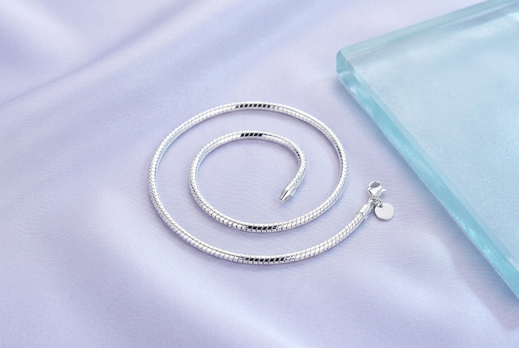 Sterling Silver Snake Chain Necklace - Timeless Elegance for Every Occasion